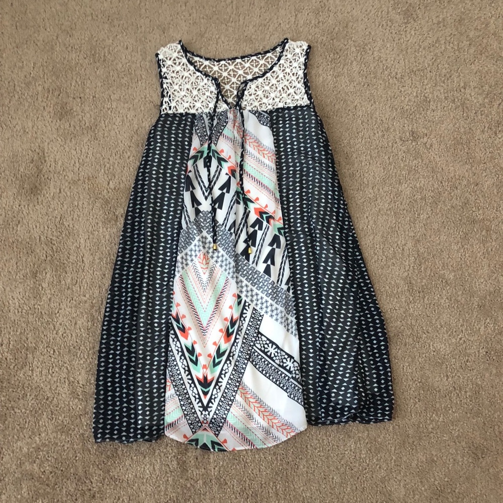 navy blue shift dress